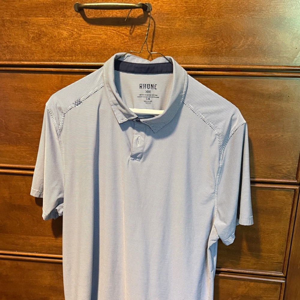 Rhone Men's Striped Polo Shirt